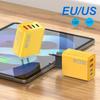 Carregador Multi-Porta de Nitreto de Gálio 120W Certificado CE Duplo PD Duplo USB Padrões Europeu e Americano Adequado para Huawei e Apple Atacado