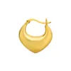 E6197 Pendientes Huecos Brillantes de Plata de Ley S925 por Todas Partes Estilo Europeo y Americano de Lujo Accesible para Mujer Pendientes Geométricos Elegantes Normcore