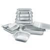 Cajas Gruesas de Papel de Aluminio para Barbacoa de Pescado al por Mayor en Cantidad, Cajas Rectangulares Desechables Comerciales para Llevar, Cajas de Almuerzo Rectangulares, Tazones de Papel de Aluminio