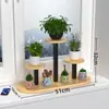 Suporte de Flores para Peitoril de Janela Quarto Janela de Canto de Ferro Suporte de Flores de Múltiplas Camadas Celebri dade da Internet Suporte para Vasos de Suculentas Mesa Rack de Armazenamento para Mesa