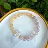 Huiya Joyería Pulsera de Cristal Natural Multi-Tesoro Cristal Torre Amarilla Ojo de Tigre Amarillo Piedra Ojo de Tigre Pulsera Donut Mayoreo