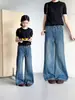 Jeans Acampanados de Cintura Alta para Niñas, Pantalones Sueltos de Pierna Ancha, Estilo Primavera y Otoño, Pantalones Largos Lavados Vintage para Niños Mayores 2026