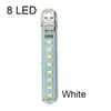 Luz nocturna USB Luz de computadora Luz de unidad U Luz de power bank Luz nocturna 2/3/8/24 cuentas de lámpara LED blanco/luz cálida resaltado