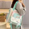 Bolso de Hombro Versátil Color-Blocking Estilo 2026 con Gran Capacidad para Estudiantes de Secundaria y Preparatoria, Elegante Bolso para Tutorías para Niñas, Bolsa de Almacenamiento