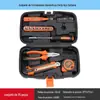 Conjunto Abrangente de Caixa de Ferramentas de Hardware, Conjunto de Ferramentas Manuais Domésticas, Chave de Boca, Chave de Fenda, Ferramentas para Reparo de Carros, Aço Carbono