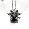 Temu Producto Nuevo Más Vendido Colgante de Tigre Pequeño Heterocromático Tendencia Colgante de Piedra Natural Cristal Ágata Piedra Collar Colgante