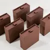 Caja para Set de Joyería con Patrón de Lino Marrón Fábrica Súper Entrega Express 24 Horas 5000 Unidades Fábrica de Embalaje de Origen