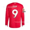 Versão Jogador 2526 Liverpool Pu Uniforme de Futebol Casa e Fora de Manga Longa Wirtz Van Dijk Salah Rota