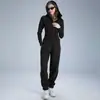 Nuevo Traje de Yoga para Mujer Sudadera con Cremallera Cárdigan de Terciopelo Plus Traje Deportivo Casual Ajustado Ropa de Fitness para Exteriores