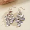 Pendientes Colgantes Ovalados de Circonita Transfronterizos Europeos y Americanos, Moda Retro, Temperamento Exquisito, Lujo Ligero, Pendientes de Alta Gama