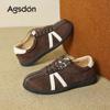 Zapatillas de Entrenamiento Alemanas Augusden Marrones para Mujer 2026 Nuevo Otoño e Invierno Adelgazantes de Suela Gruesa Estilo Ballet Zapatillas Casuales
