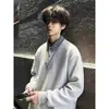 2026 Nuevo Sudadera con Cuello a Cuadros Retro Falsa de Dos Piezas Unisex Primavera y Otoño Casual Juvenil Soleado Tendencia