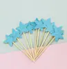 Decoración para hornear pasteles con polvo de oro de color frío Flor de estrella Multi-Amor Tarjeta de papel Enchufe