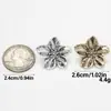 Botones Decorativos Metálicos de Flor Estilo Retro para Abrigo Cardigan Botones Decorativos Cosidos a Mano Accesorios de Ropa DIY Listos para la Venta