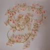 Simulación de Flor de Cerezo Polvo Suave Flor Enredadera Rosa Claro Rosa Oscuro Champagne Tira de Flor de Cerezo 2 m 135 Flores Amazon Boda Comercio Exterior