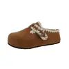 Sandalias Birkenstock retro de plataforma gruesa para mujer que aumentan la altura, nuevos y modernos zapatos slip-on informales para Otoño 2026
