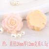 Nuevo mareado largo flocado redondo rosa diy funda para teléfono móvil gel crema pinza para el cabello cuerda para el cabello bolsa de material de decoración