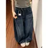 Jeans reto feminino para o verão, emagrecedor para mulheres plus size, com um elegante design de cintura alta curva, calça pantalona retro foice