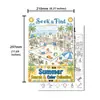 Pósters para colorear de compra directa transfronteriza, libros para colorear divertidos de encontrar objetos, cuadernos de dibujo para niños, álbumes para colorear con temática de playa de verano