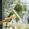 Raspador de vidro multifuncional, uma ferramenta de limpeza de vidros 3 em 1, limpador de janelas, escova para vidros, ferramenta de limpeza de espelhos domésticos e escova com bico pulverizador