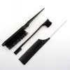 Set Multifuncional para Peinar el Cabello: Peine de Cola Puntiaguda, Peine de Cardar, Cepillo para Cejas, Herramientas de Estilismo para Peinados de Noche y Maquillaje de Belleza