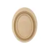 Tigela de Lavagem de Silicone Dobrável Esponja de Pó Tigela de Lavagem Pad Ferramenta Universal de Limpeza de Pincéis de Maquiagem Tigela de Lavagem Oval para Pincéis de Maquiagem