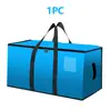 Bolsa Tejida Transparente Transfronteriza Funda Antipolvo Bolsa de Gran Capacidad para Maleta Bolsa para Edredón Bolsa de Empaque para Mudanza Bolsa de Almacenamiento con Cremallera