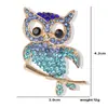 Broche de Búho Nuevo Lindo Europeo y Americano Alto Sentido Nicho Femenino Retro Animal Gota de Aceite Aleación Pin de Corsage