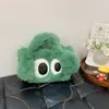 Bolsa Cruzada de un Solo Hombro de Dibujos Animados Lindo Perrito de Ojos Grandes Bolsa de Peluche 2026 Bolso de Mano Compacto de Moda Tendencia Bolsa de Peluche