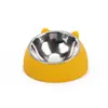 Etiqueta Transfronteriza Tazón Pequeño de Acero Inoxidable para Gato, Tazón Pequeño para Cachorro, Tazón Inclinado de Plástico para Agua y Comida de Mascota, Suministros para Gatos y Perros