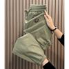 Fabricante Fonte Calça Nove Pontos Seda Gelo Masculina Verão Fina Solta Amarração na Perna Juventude Secagem Rápida Esporte Casual Calça Masculina