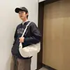 Bolso bandolera para mujer con forma de dumpling, gran capacidad, diseño plisado retro, adecuado para ir al trabajo, moderno y casual, bolso de hombro con forma de media luna