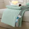 Colcha de Verano Refrescante de Helado, Colcha de Verano con Sensación Fresca tipo Aire Acondicionado, Colcha Delgada Individual/Doble para Dormir Desnudo, Colcha de Aire Acondicionado Lavable y Apta para Lavadora