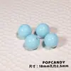 Contas Redondas de Acrílico 18mm DIY Feitas à Mão Contas Soltas Acessórios Corrente para Celular Corrente de Bolsa Joias Brincos Decoração com Contas Exportação