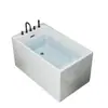 Bañera Profunda Integrada Acrílica para Alojamiento Familiar Estilo Japonés para el Hogar Tamaño Pequeño Independiente para Adultos Mini Bañera de Inmersión Profunda