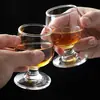 Copo de Brandy, Copo de Licor de Haste Curta, Vidro de Cristal, Taça Pequena para Vinho Tinto, Copo Alto Espesso Criativo para Uso em Restaurante e em Casa