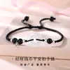 Pulseira com Fivela de Moeda Design de Nicho Levemente Luxuosa Pulseira de Corda Manual Presente de Dia dos Namorados Aniversário para Namorada