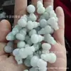 Un colgante de calabaza de jade para artículos, cuentas sueltas de jade, colgante de calabaza pequeña de jade de Myanmar, accesorios para joyería DIY
