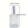 Botella de recarga de perfume de 15ML, botella de vidrio con tapa de rosca, botella de aceite esencial, botella de spray de presión portátil, botella de recarga de muestra cosmética