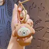 Desenho Animado Assuste-me com um Salto Soprando Bolhas Chaveiro Descompressão Pingente de Mochila Chaveiro de Casal para Carro Ornamento Pequeno Presente