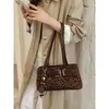 Bolso Casual de Gran Capacidad con Estampado de Leopardo para Mujer 2026 Nuevo Otoño/Invierno Retro Versátil Bolso de Hombro Único Bolso Tote para el Trabajo