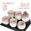 Maceta para pulgar suculenta mini mini maceta para pulgar maceta de cerámica para flores suculentas planta creativa flor pequeña Ma Long mesa Mai Tai Bao