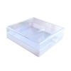 Par de Cajas Cuadradas de Plástico para Pestañas Postizas Listas para Usar, Cajas de Papel para Pestañas al por Mayor