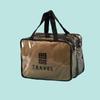 Nueva bolsa de aseo transparente de PVC, bolsa de cosméticos impermeable, bolsa de cosméticos portátil, bolsa de aseo portátil