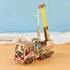 Uma Variedade de Séries de Modelos de Carros de Madeira, Escavadeiras de Madeira, Veículos de Engenharia de Transporte, Carros de Madeira, Artesanato Turístico, Atacado