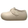 Pantuflas de Algodón Impermeables con Soporte de Talón para Mujer, Nuevo Estilo Otoño/Invierno 2026, para el Hogar y Exteriores, Suela Gruesa, Antideslizantes, Cálidas, Zapatos de Felpa de Algodón para Hombre