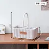 Cesta de Flores Tejida a Mano de Mimbre Sintético, Cesta Rectangular para Arreglos Florales de Jardinería, Cesta para Huevos Postparto Tejida de Sauce Sintético, Cesta Tejida para Frutas y Flores