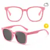 Gafas de Silicona Inteligentes Fotosensibles que Cambian de Color para Niños y Adolescentes para Proteger Sus Ojos al Usar Teléfonos Móviles, Gafas Protectoras de Alta Definición Anti-Luz Azul
