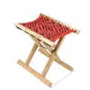 Taburete plegable estilo vintage, silla plegable para exteriores, taburete de madera maciza hecho de madera de robinia, adecuado para barbacoas, uso doméstico y portátil para pescar
