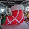 Caja de Regalo Inflable de Navidad Árbol de Navidad Inflable Papá Noel Calcetines Inflables Muñeco de Nieve Modelo Inflable Decorativo